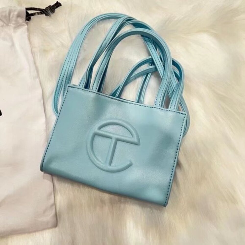 Telfar Small Blue Shopping Bag